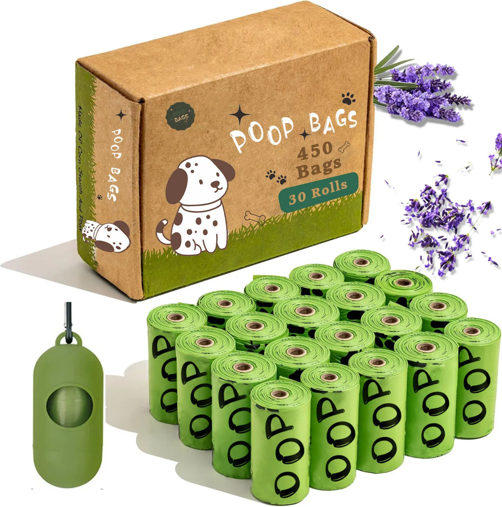 🐕 450 Leak-Proof Eco Dog Poop Bags ♻️