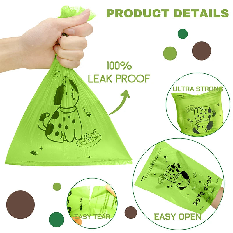 🐕 450 Leak-Proof Eco Dog Poop Bags ♻️