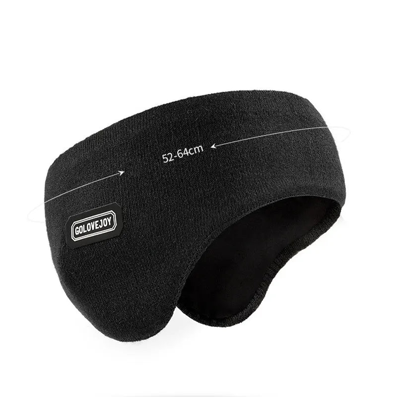 ❄️ Winter Warm Plush Earmuffs - Soft Knitted Thermal Ear Covers for Outdoor Cycling, Skiing & Running 🧣