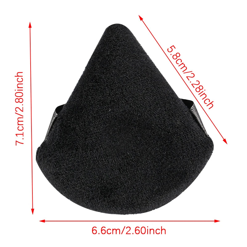 Soft Velvet Makeup Powder Puff Set | Triangle Face Powder Applicator