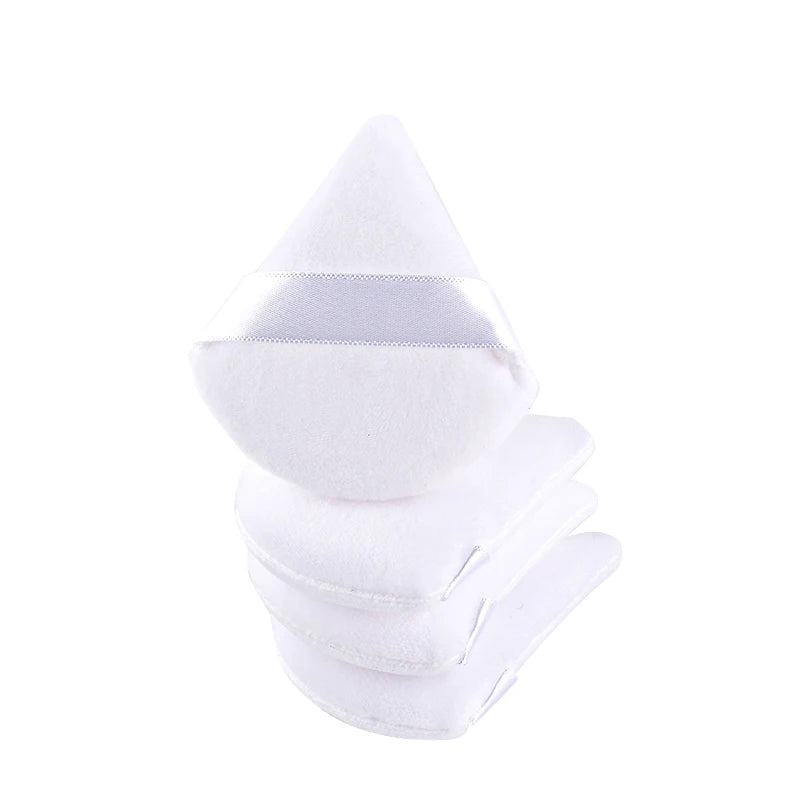 Soft Velvet Makeup Powder Puff Set | Triangle Face Powder Applicator