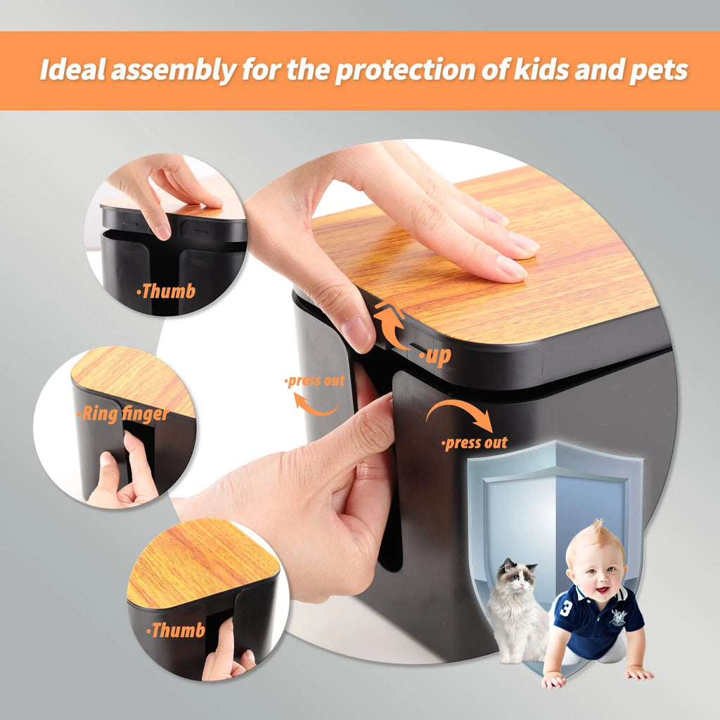 Under Desk Cable Management Box | Wire Organizer Storage Case