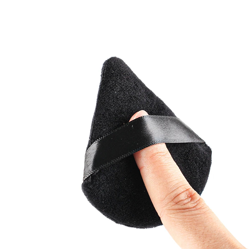 Soft Velvet Makeup Powder Puff Set | Triangle Face Powder Applicator