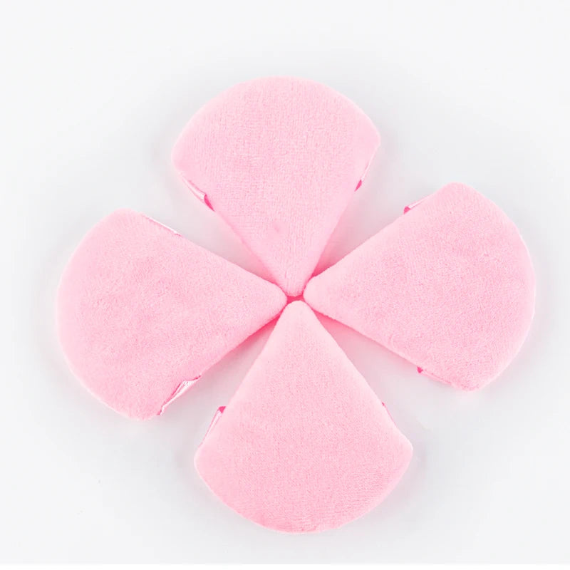 Soft Velvet Makeup Powder Puff Set | Triangle Face Powder Applicator