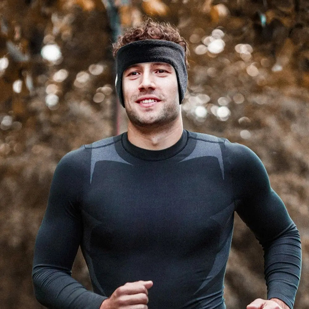 ❄️ Winter Warm Plush Earmuffs - Soft Knitted Thermal Ear Covers for Outdoor Cycling, Skiing & Running 🧣