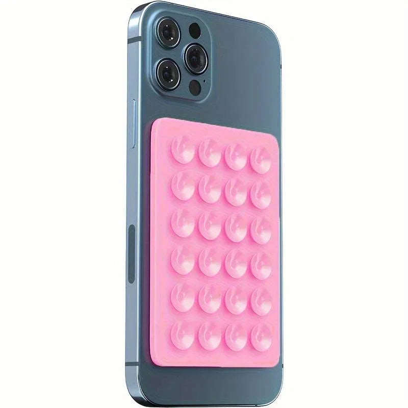 Silicone Suction Phone Mount Pad | Multi-Surface Stick Holder for Smartphones
