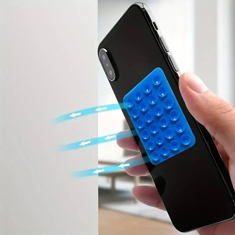 Silicone Suction Phone Mount Pad | Multi-Surface Stick Holder for Smartphones