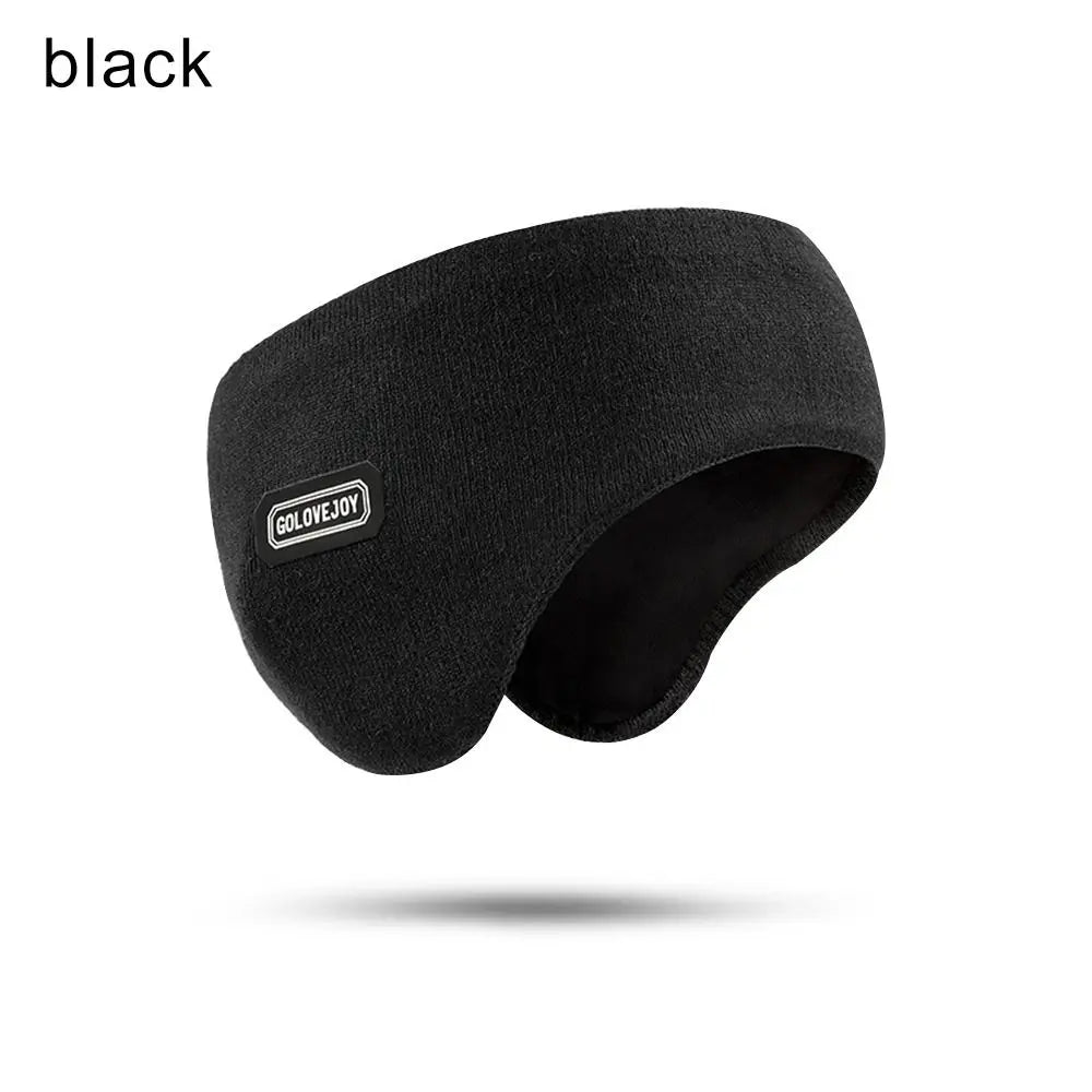 ❄️ Winter Warm Plush Earmuffs - Soft Knitted Thermal Ear Covers for Outdoor Cycling, Skiing & Running 🧣
