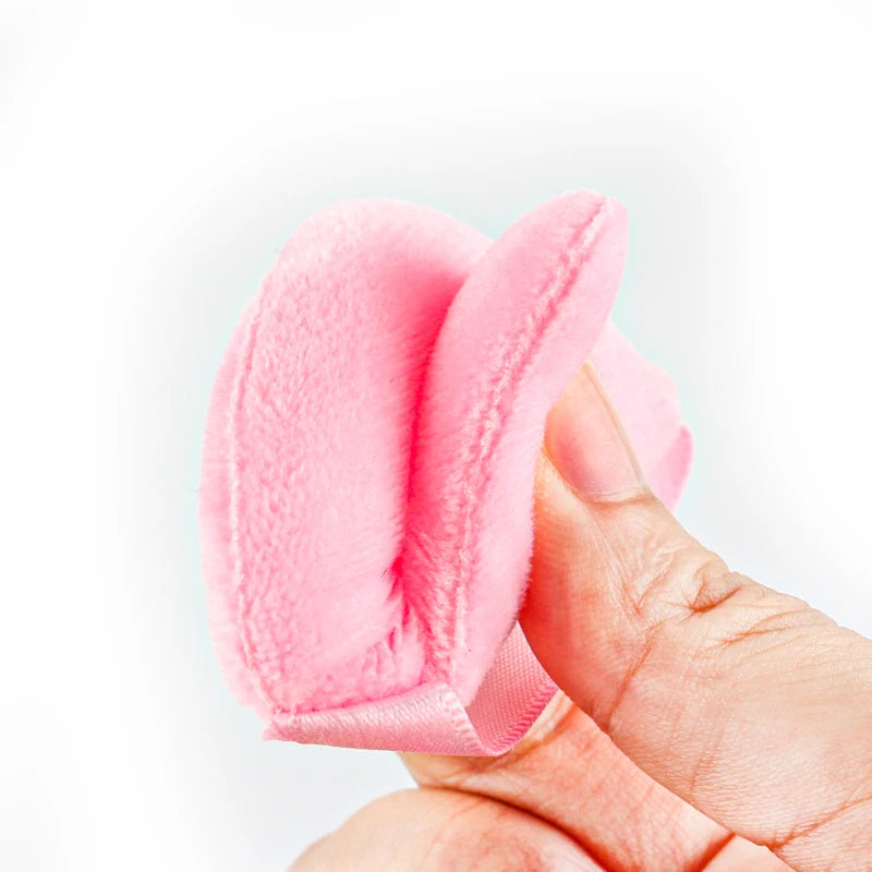 Soft Velvet Makeup Powder Puff Set | Triangle Face Powder Applicator