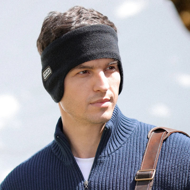❄️ Winter Warm Plush Earmuffs - Soft Knitted Thermal Ear Covers for Outdoor Cycling, Skiing & Running 🧣
