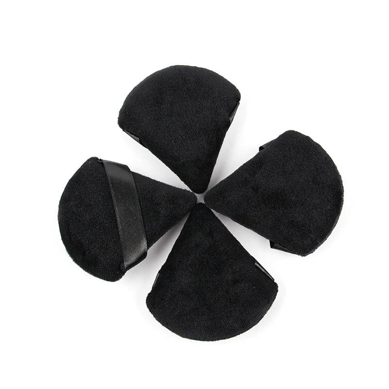 Soft Velvet Makeup Powder Puff Set | Triangle Face Powder Applicator