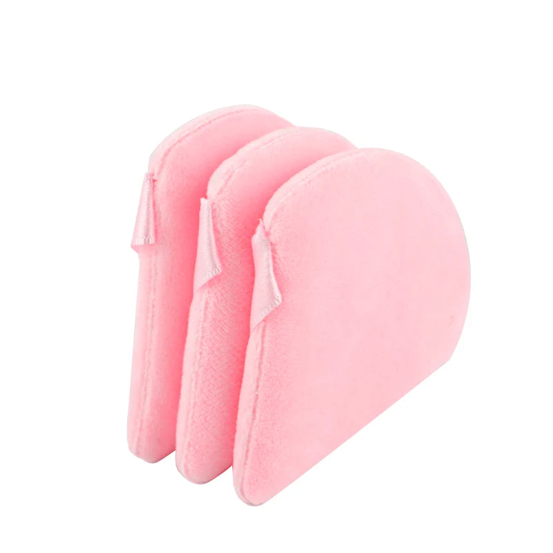 Soft Velvet Makeup Powder Puff Set | Triangle Face Powder Applicator
