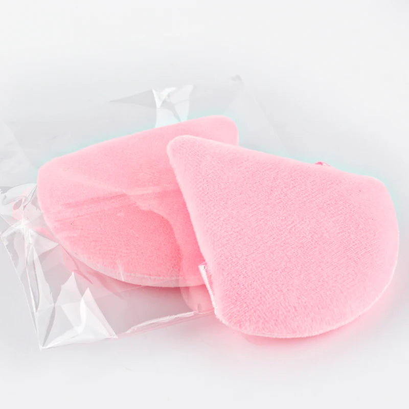 Soft Velvet Makeup Powder Puff Set | Triangle Face Powder Applicator